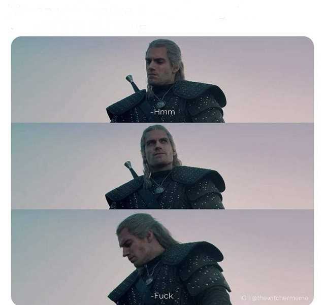 High Quality Geralt Fuck Blank Meme Template