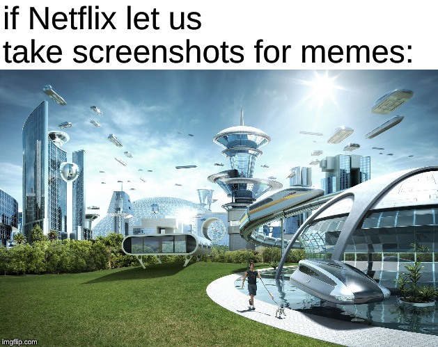 Future City | if Netflix let us take screenshots for memes: | image tagged in future city | made w/ Imgflip meme maker