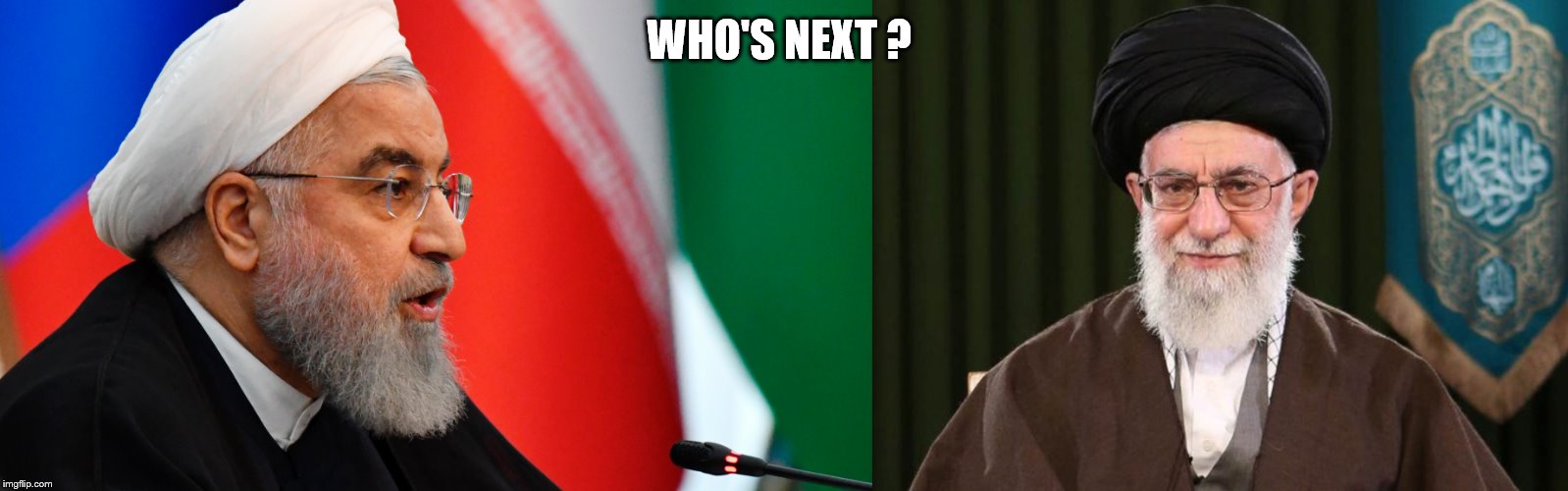 BOOM | WHO'S NEXT ? | image tagged in donald trump | made w/ Imgflip meme maker