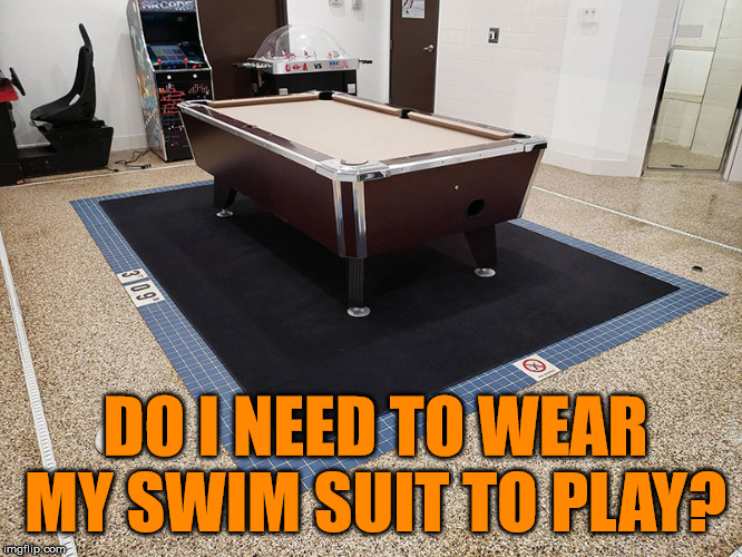 Pool in a pool, nice. | DO I NEED TO WEAR MY SWIM SUIT TO PLAY? | image tagged in pool,swimming pool | made w/ Imgflip meme maker