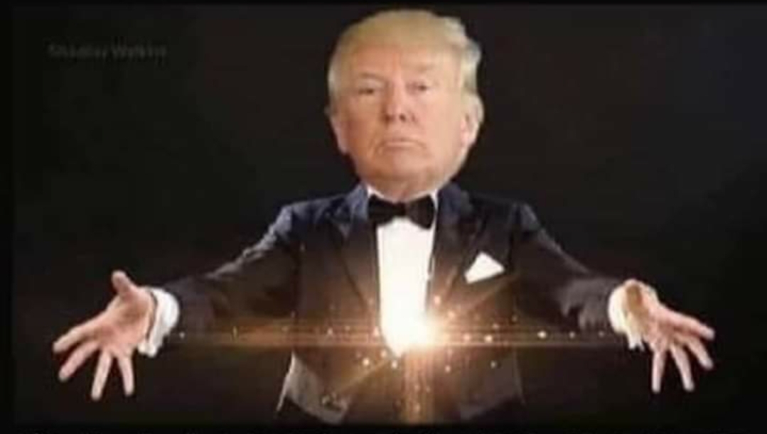 Trump Magic trick Blank Meme Template