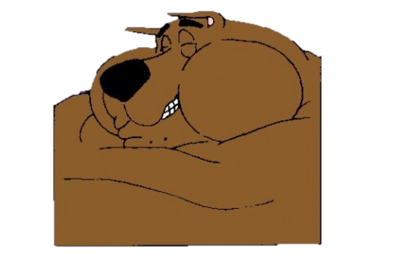 fat scooby laughing Blank Meme Template