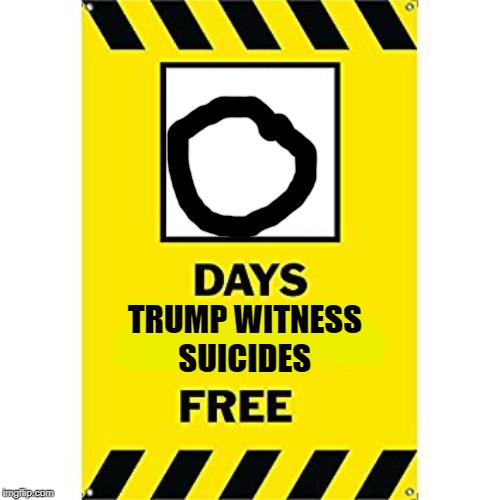TRUMP WITNESS 
SUICIDES | image tagged in donald trump | made w/ Imgflip meme maker