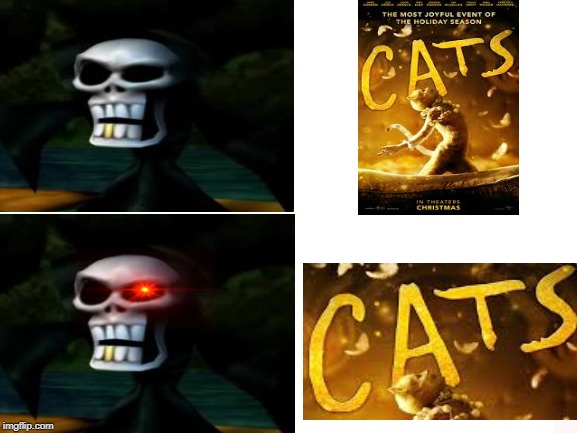 Gregg hears about cats... | image tagged in gregg the grim reaper | made w/ Imgflip meme maker