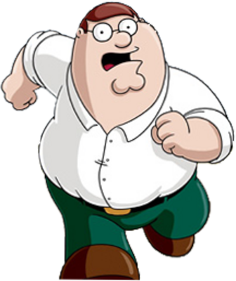 Peter Griffin Running Blank Template - Imgflip