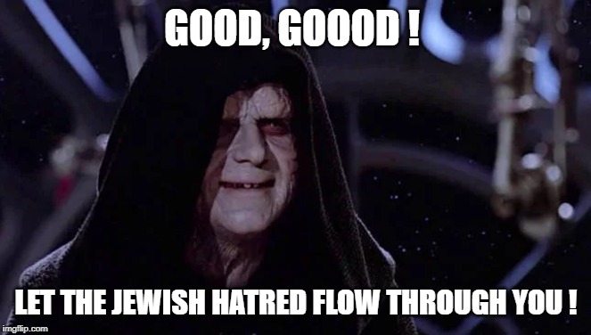 GOOD, GOOOD ! LET THE JEWISH HATRED FLOW THROUGH YOU ! | made w/ Imgflip meme maker