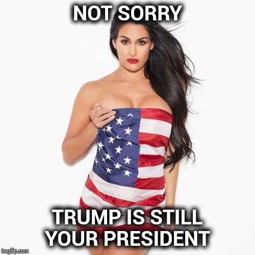 NOT SORRY TRUMP IS STILL YOUR PRESIDENT | made w/ Imgflip meme maker