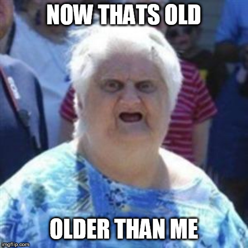 WAT Lady | NOW THATS OLD OLDER THAN ME | image tagged in wat lady | made w/ Imgflip meme maker