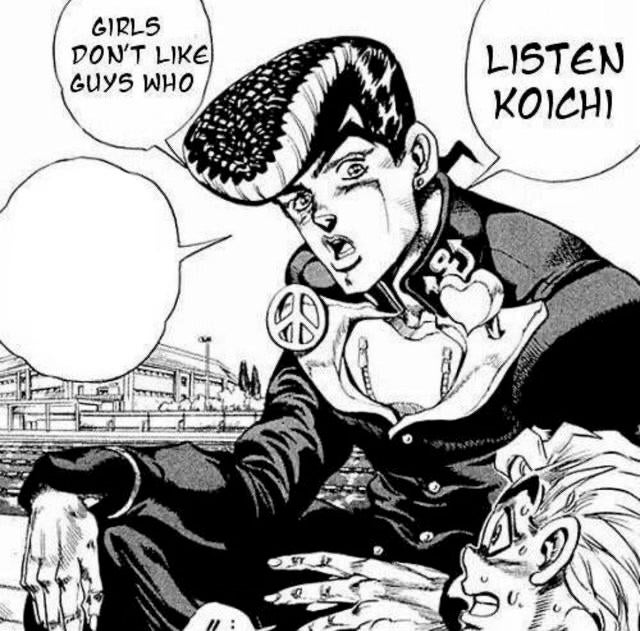 Listen Koichi Blank Meme Template