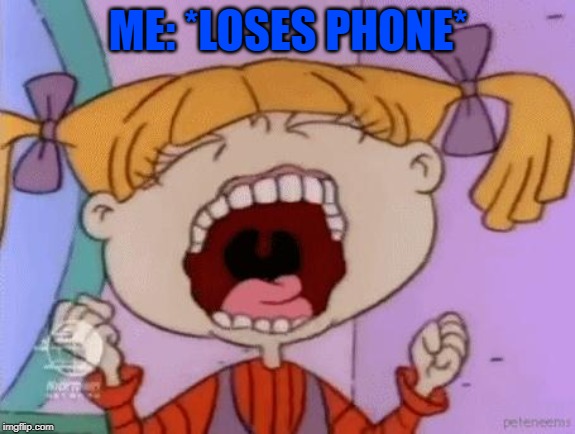 rugrats3d | ME: *LOSES PHONE* | image tagged in rugrats3d | made w/ Imgflip meme maker