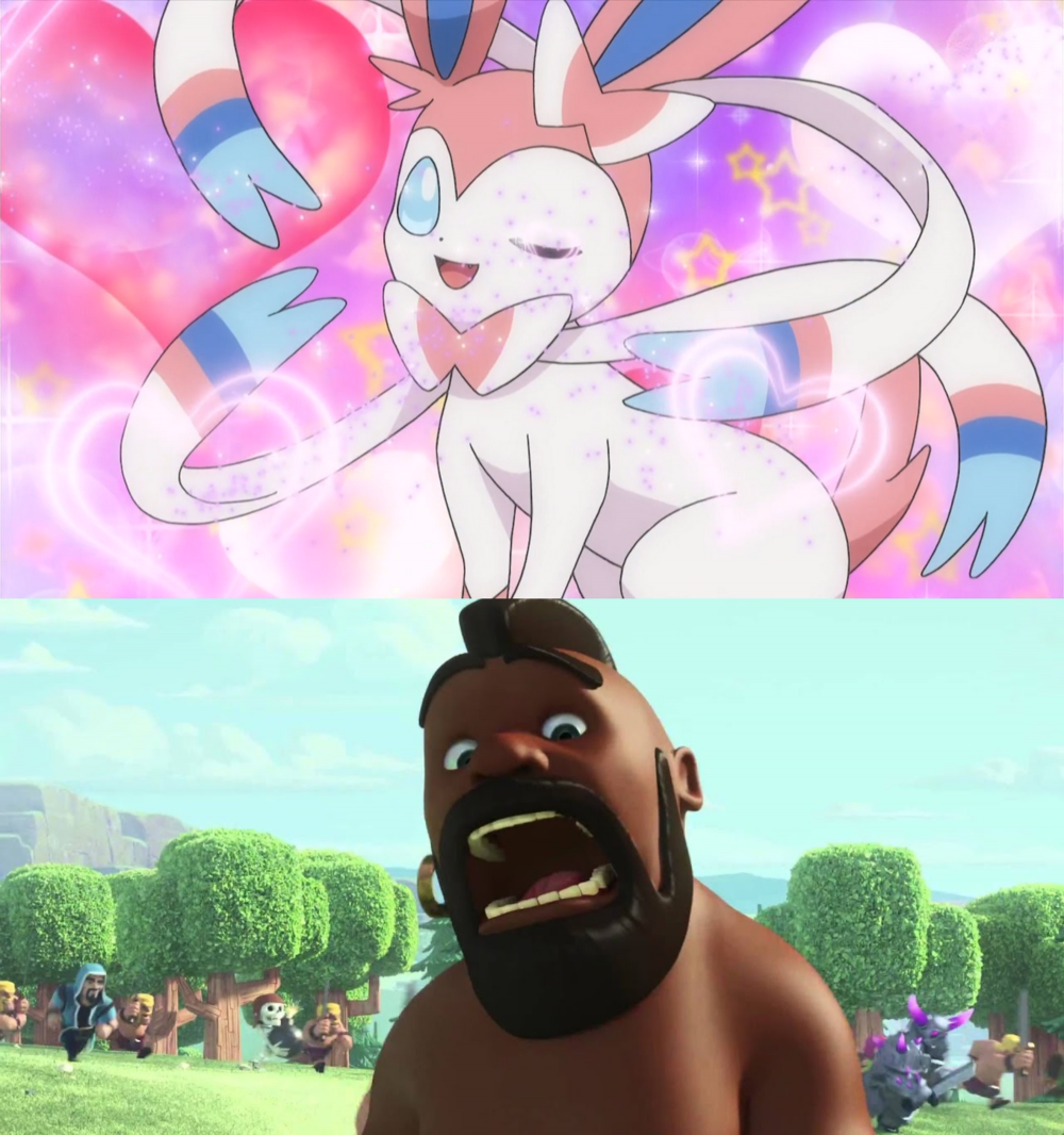 Ahh! Sylveon! Blank Meme Template