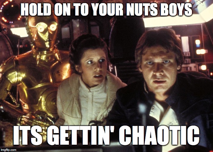 2020 | image tagged in chaos,2020,nuts,star wars,han solo,leia | made w/ Imgflip meme maker