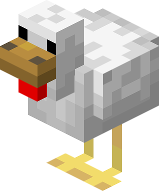 High Quality Minecraft chicken Blank Meme Template