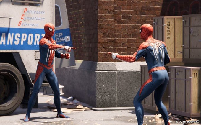 2 spider man Blank Meme Template