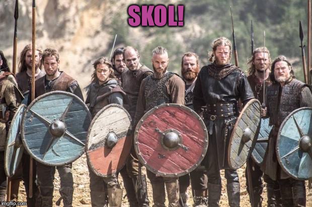 Vikings | SKOL! | image tagged in vikings | made w/ Imgflip meme maker