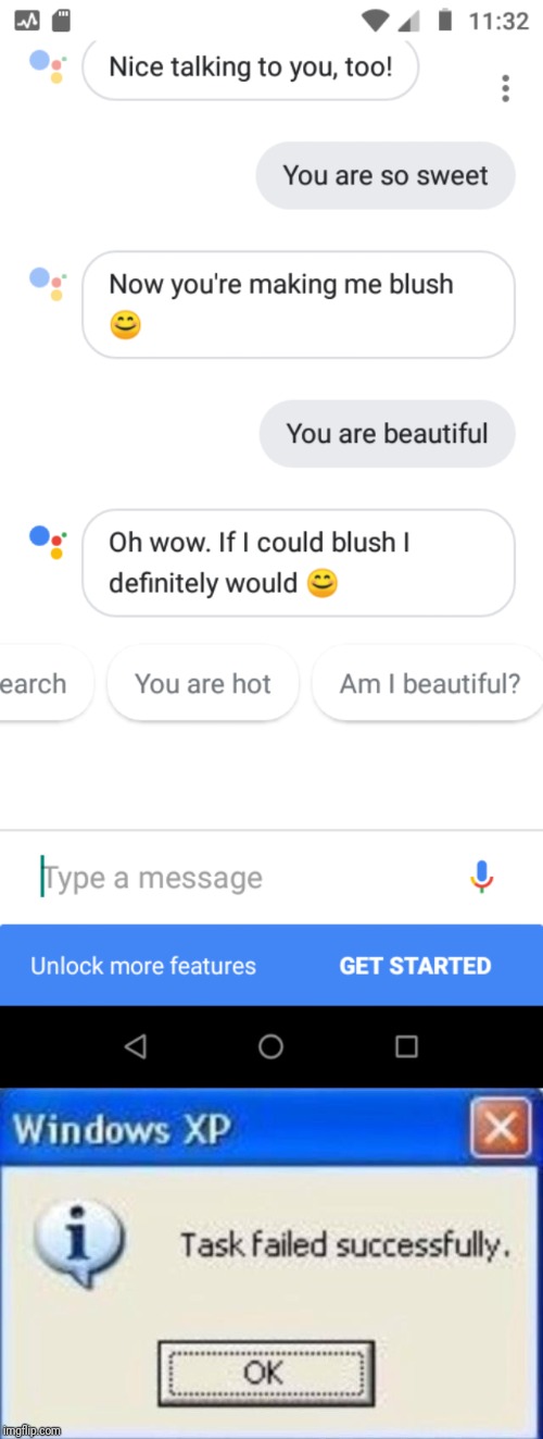 image tagged in task failed successfully | made w/ Imgflip meme maker