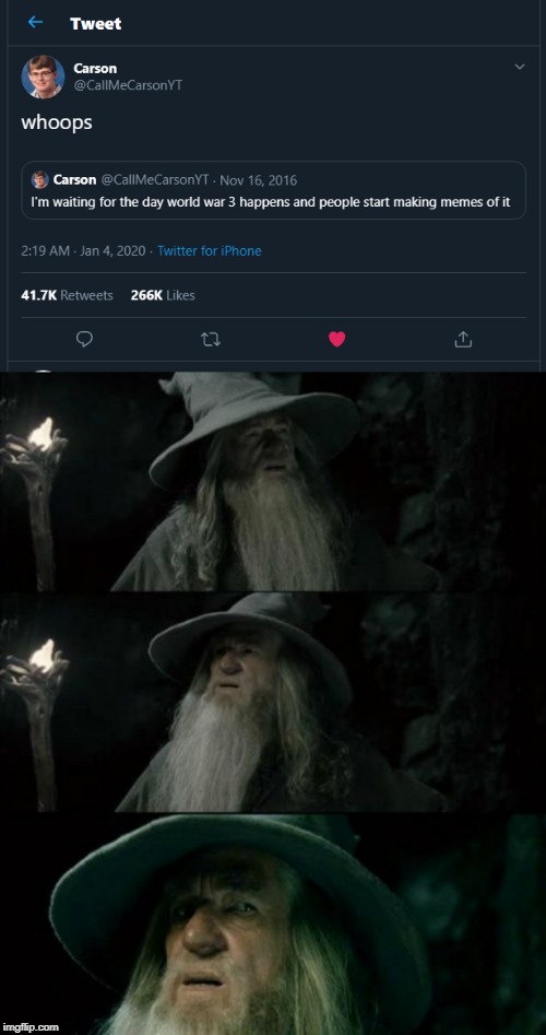 And so the Prophecy Foretold. | image tagged in memes,confused gandalf | made w/ Imgflip meme maker