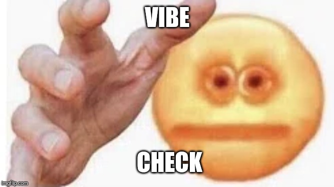 Vibe Check | VIBE; CHECK | image tagged in vibe check | made w/ Imgflip meme maker
