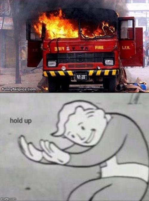 All I am wondering is who put out the fire... | image tagged in irony | made w/ Imgflip meme maker