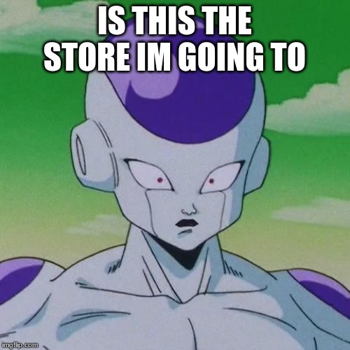 First Time Frieza | IS THIS THE STORE IM GOING TO | image tagged in first time frieza | made w/ Imgflip meme maker