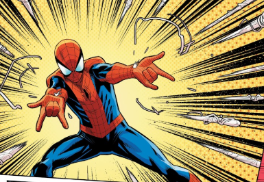 Web-shooting Spider-Man Blank Meme Template