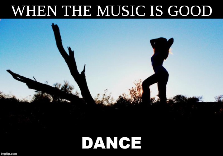 WHEN THE MUSIC IS GOOD; DANCE | made w/ Imgflip meme maker