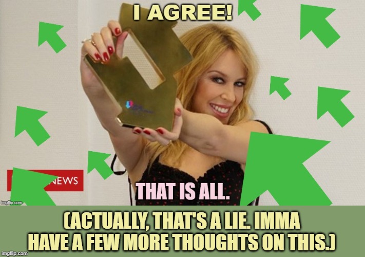 I agreed with another conservative about Iran shit! WTF is going on?! | (ACTUALLY, THAT'S A LIE. IMMA HAVE A FEW MORE THOUGHTS ON THIS.) | image tagged in kylie agree w/ upvotes,iran,wars,wwiii,middle east,isis | made w/ Imgflip meme maker