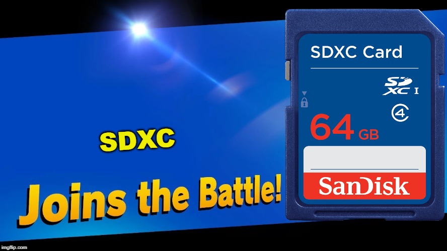 SDXC | made w/ Imgflip meme maker