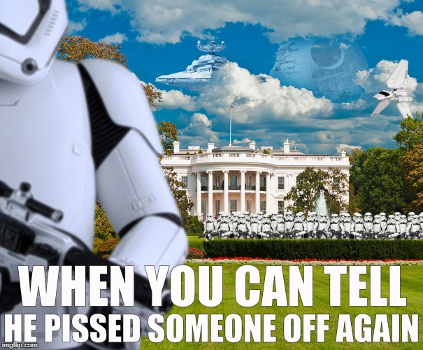 Emperor Palpatine visits the White House | image tagged in donald trump,star wars,white house | made w/ Imgflip meme maker