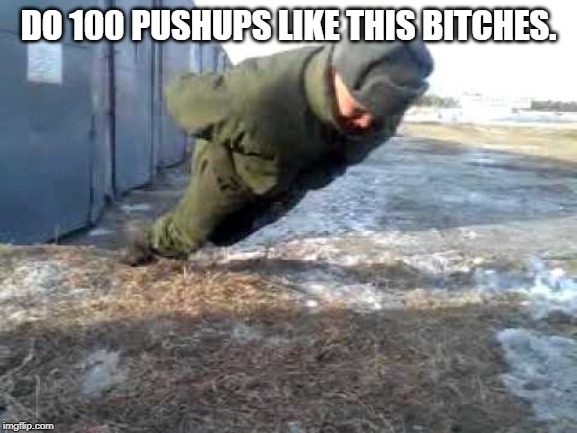 mongazi Pushups | DO 100 PUSHUPS LIKE THIS B**CHES. | image tagged in mongazi pushups | made w/ Imgflip meme maker