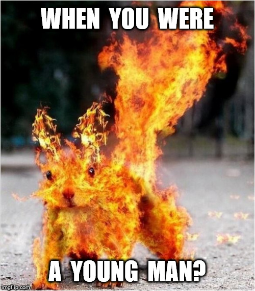 WHEN  YOU  WERE A  YOUNG  MAN? | made w/ Imgflip meme maker