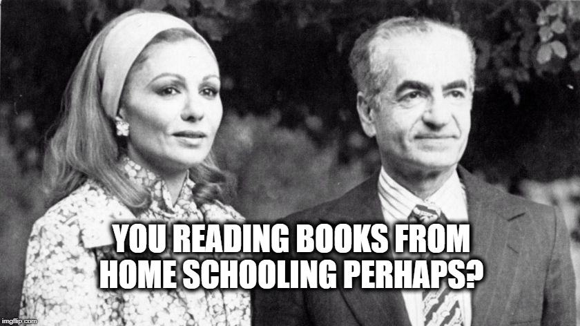 YOU READING BOOKS FROM HOME SCHOOLING PERHAPS? | made w/ Imgflip meme maker