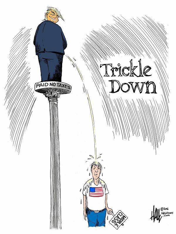 Trump and Trickle Down Economics - he likes it Blank Meme Template