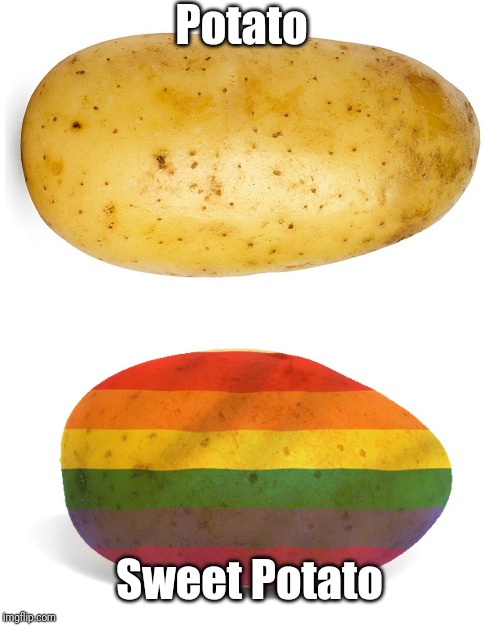 Potato Sweet Potato | Potato; Sweet Potato | image tagged in potato sweet potato,memes | made w/ Imgflip meme maker