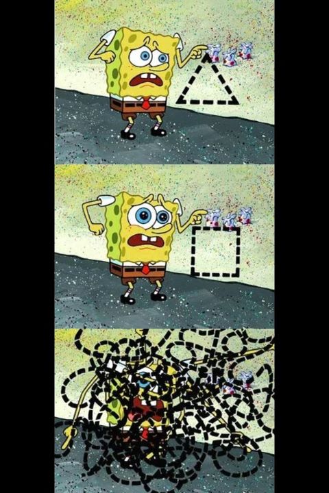 Spongebob Were Not talking about this Blank Meme Template