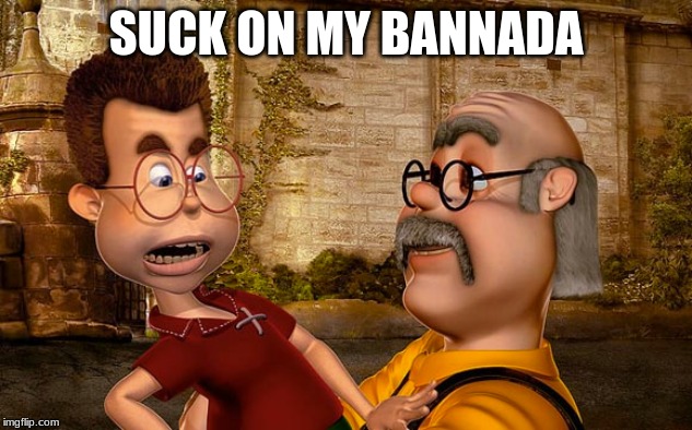 DO THIS FOR A BANANA | SUCK ON MY BANNADA | image tagged in banned,banana,angry old man,gay marriage,ugly twins,movies | made w/ Imgflip meme maker