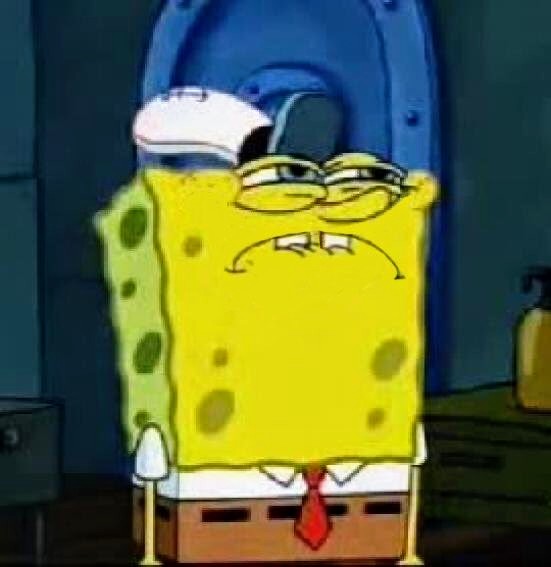 High Quality SpongeBob does not approve Blank Meme Template