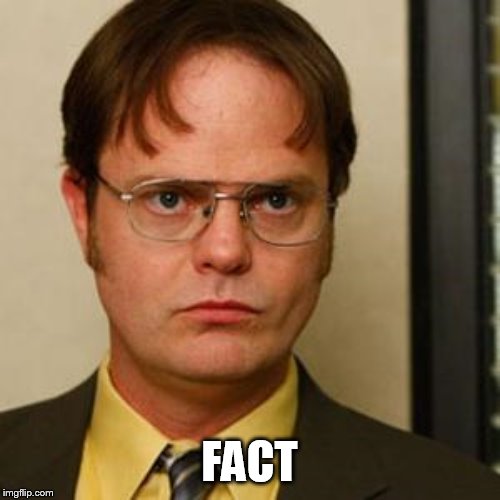 Dwight fact | FACT | image tagged in dwight fact | made w/ Imgflip meme maker