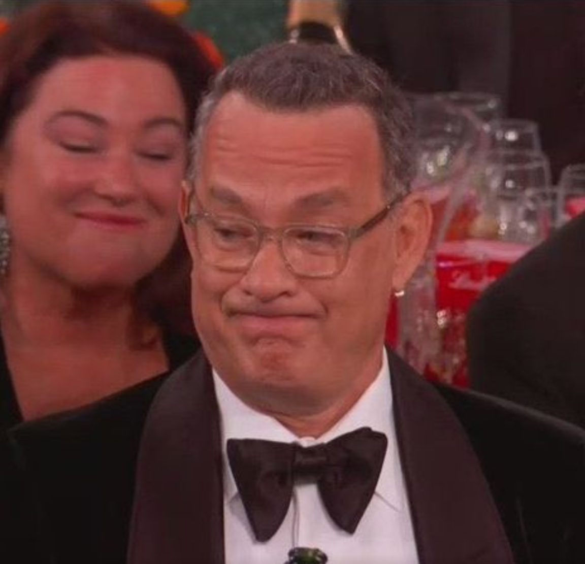 High Quality Tom Hanks Golden Globes Blank Meme Template