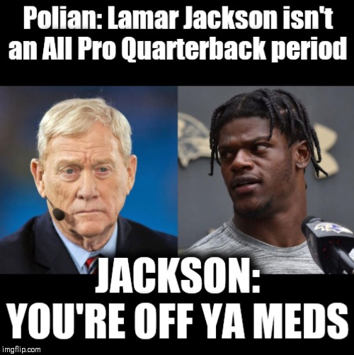 Racial Biases in NFL | image tagged in nfl memes,lamar jackson,baltimore ravens,quarterback | made w/ Imgflip meme maker