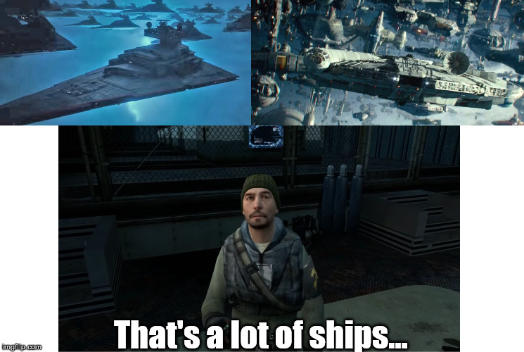 Star Wars meets Eve Online (Clear Skies) | That's a lot of ships... | image tagged in the rise of skywalker,eve online,clear skies,charlie fodder,star destroyer,millennium falcon | made w/ Imgflip meme maker