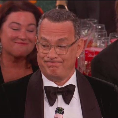 Tom Hanks Golden Globes Blank Meme Template