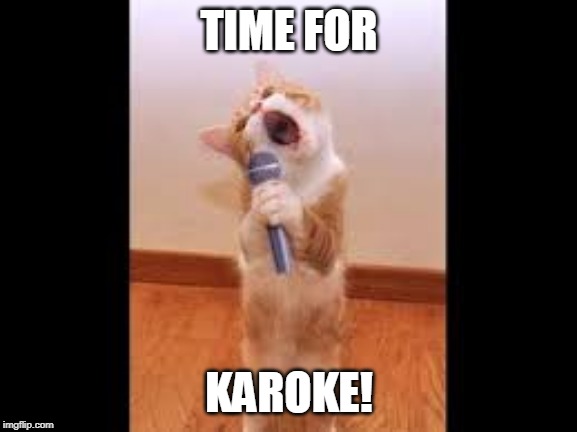 TIME FOR; KAROKE! | image tagged in sing | made w/ Imgflip meme maker
