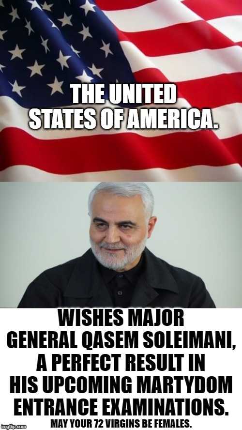 He wrote some of the most beautiful Poetry and sung like an Angel but he was a vicious bastard. | image tagged in general salami,soleimani,public service announcement,its not the beginning of world war 3 | made w/ Imgflip meme maker