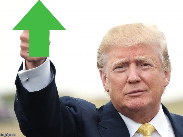 Trump thumb up | image tagged in trump thumb up | made w/ Imgflip meme maker