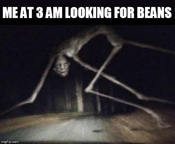 ME AT 3 AM LOOKING FOR BEANS | made w/ Imgflip meme maker
