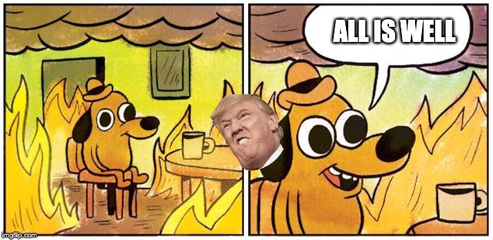 This is Fine (Blank) | ALL IS WELL | image tagged in this is fine blank | made w/ Imgflip meme maker
