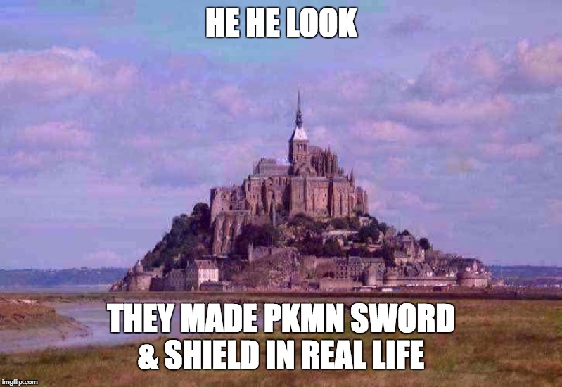 HE HE LOOK; THEY MADE PKMN SWORD & SHIELD IN REAL LIFE | image tagged in pokemon,pokemon sword and shield,dumb | made w/ Imgflip meme maker