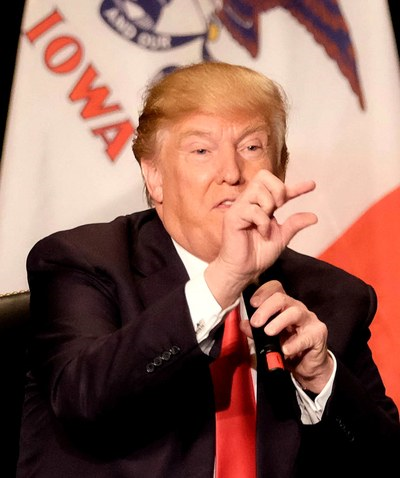 Trump Tiny Fingers Blank Meme Template