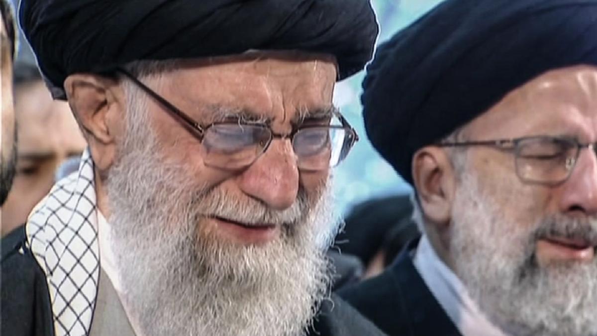 High Quality Weepy Ayatollah Khamenei Blank Meme Template